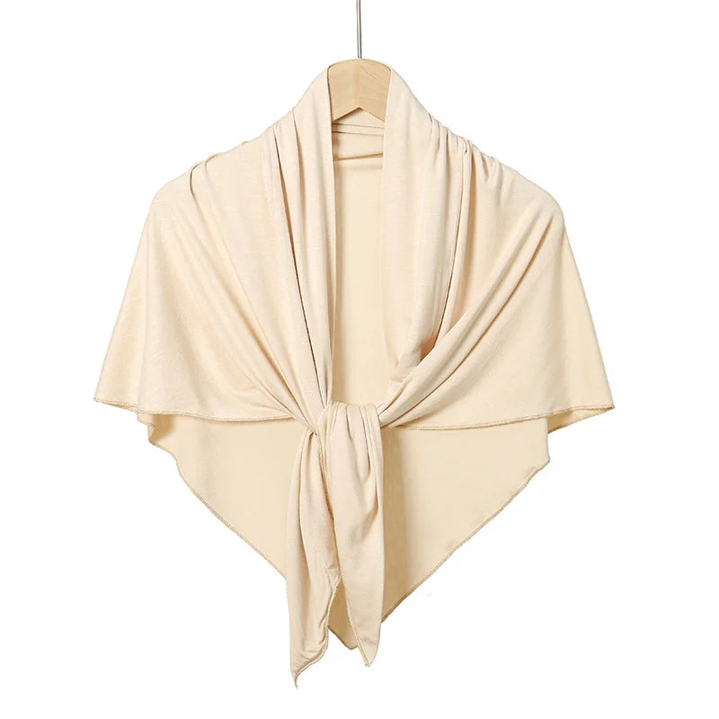 New Triangle Jersey Hijab Scarf For Women Muslim Shawls Headscarf Wraps Solid Color Scarves Head Wrap Islamic Turban Headband