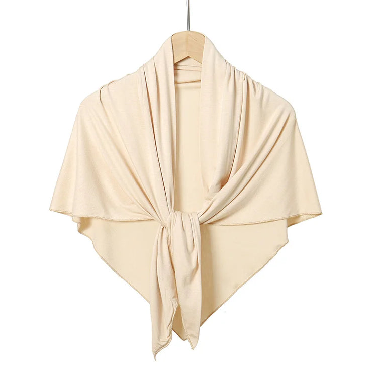 New Triangle Jersey Hijab Scarf For Women Muslim Shawls Headscarf Wraps Solid Color Scarves Head Wrap Islamic Turban Headband