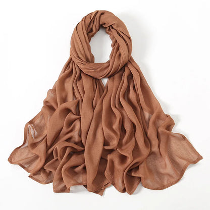 New Big Size Solid Rayon Modal Hijab Scarf Women Muslim Headscarf Wraps Shawl Femme Musulman Headband Islamic Turban 190*85cm