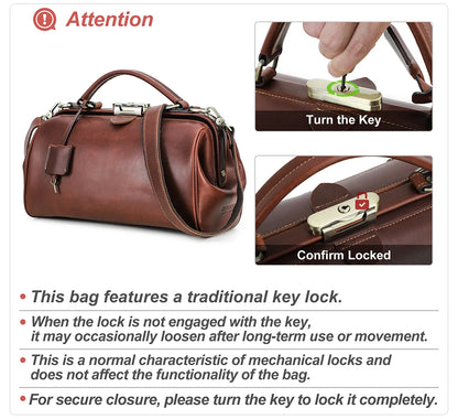 CONTACT'S Genuine Leather Top Handle Bags for Women Sling Shoulder Bags Tote Bag Handbags Metal Frame Female Bags Ladies Fashion