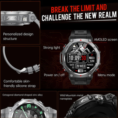 2026 New Military Active Edge Smart Watch Men 10ATM Waterproof GPS Motion Track 100+Sport Modes Heart Rate HD BT Call Smartwatch