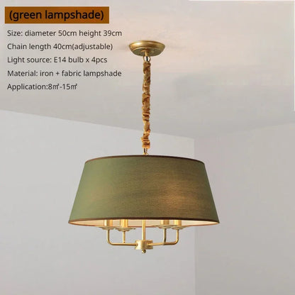 Modern Ceiling Chandeliers Stylish Simplicity Nordic Fabric Lampshade Living Room Dining Bedroom Home Decor Lightings Led Lights