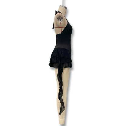 Women's Jumpsuits & Rompers Halter V Neck Backless Ruffle Mini Overalls for Women Elegant Bodysuit Clearance Woman Clothing