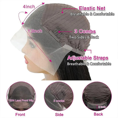 Bob Wig Human Hair Lace Front Wigs Human Hair Human Hair Wigs Transparent 13X4 Straight Lace Frontal Bob Wigs Cheap wigs