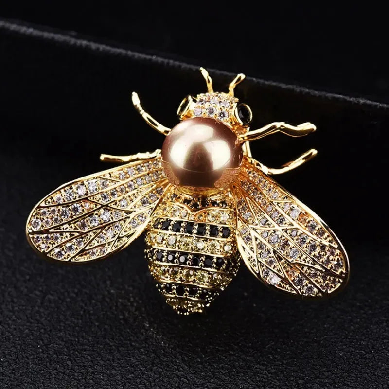 Elegant Crystal Bauhinia Brooches for Women Fashion Rhinestone Bouquet  Brooch Wedding Jewelry Clothing Coat Lapel Pins