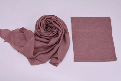 84colors Modal Hijab with Modal Undercap Set Basic Stretchy Pullover Headscarf Thin Breathable Sunscreen Head Wrap Hijabs Scarf