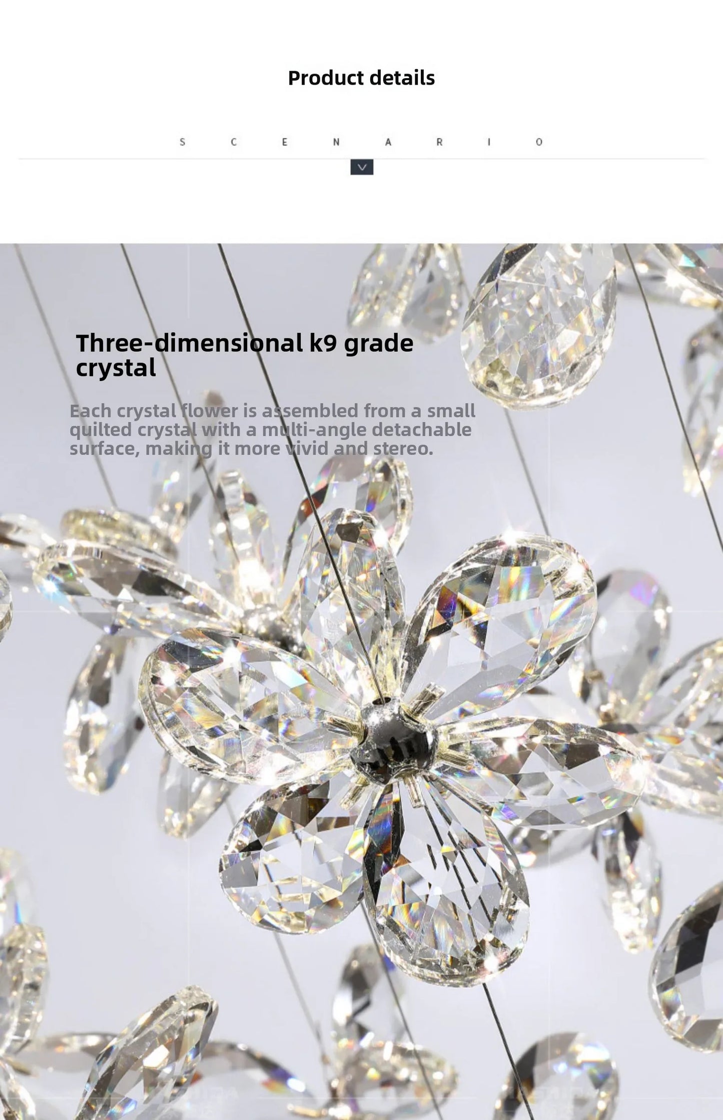 French Crystal Dining ChandelierFo Home Use Restaurant Lamp Luxurious And Modern Café Bar Counter Dining Table And Ceiling Light