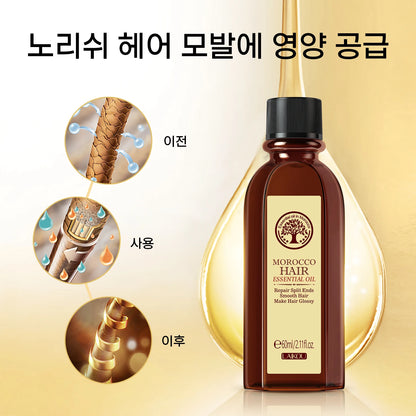 LAIKOU Morocco Argan Oil 1+1 Hair Care Repair Dry Damaged Treatment 60ml