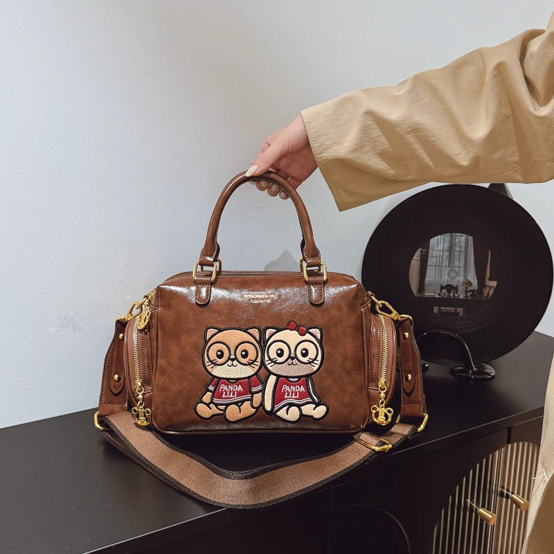 Fashion Luxury Brand Ladies Shoulder Bag Cartoon Bear Women's Crossbody Bag High Quality Tote Bag Waterproof Women's Hanbags