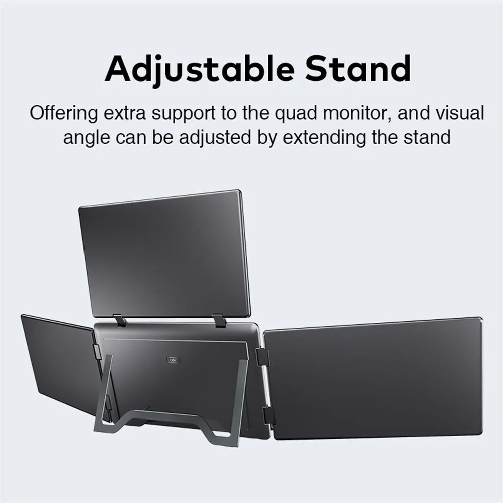 Rospider 18.5 inch Triple Screen Extender 1080P IPS Portable Monitor Gaming Display for 12 to 18 inch Laptop MacBook Windows
