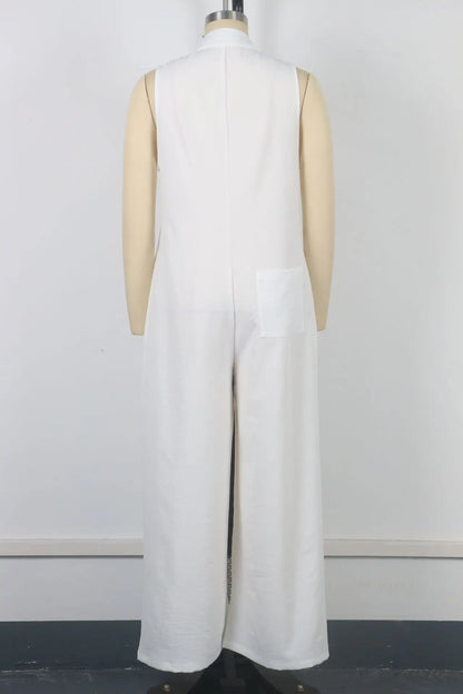 New Loose Casual Jumpsuits Women's Summer 2025 Fashion Low Waist Pocket Design Long Pants Romper Commute Overalls