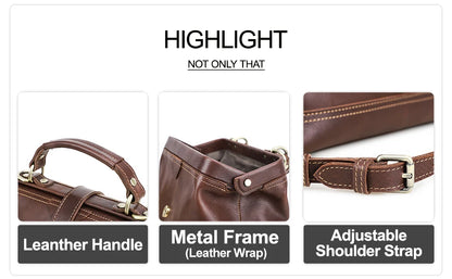 CONTACT'S Genuine Leather Sling Shoulder Bags for Women Luxury Designer Tote Bag Women‘s Bag Handbag Fashion Ladies’ Doctor Bag