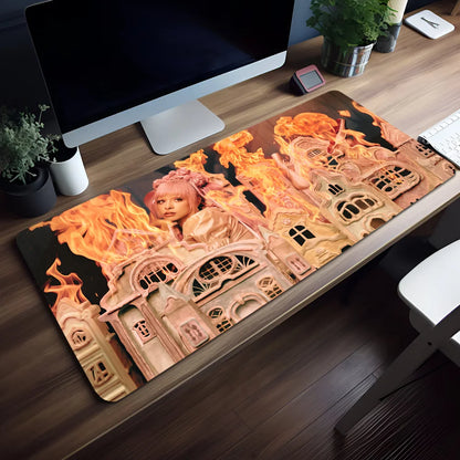 Mouse Pad Singer Melanie Hades Gaming Office Desk M-Martinez Pads Large For Computer Non-slip Lockedge MousePad