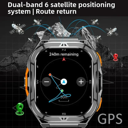 Luxury AMOLED Smartwatch Real GPS 5ATM Waterproof Smart Watch Electronic Clock Sports Wrist Digital Watches for Man Android 2026