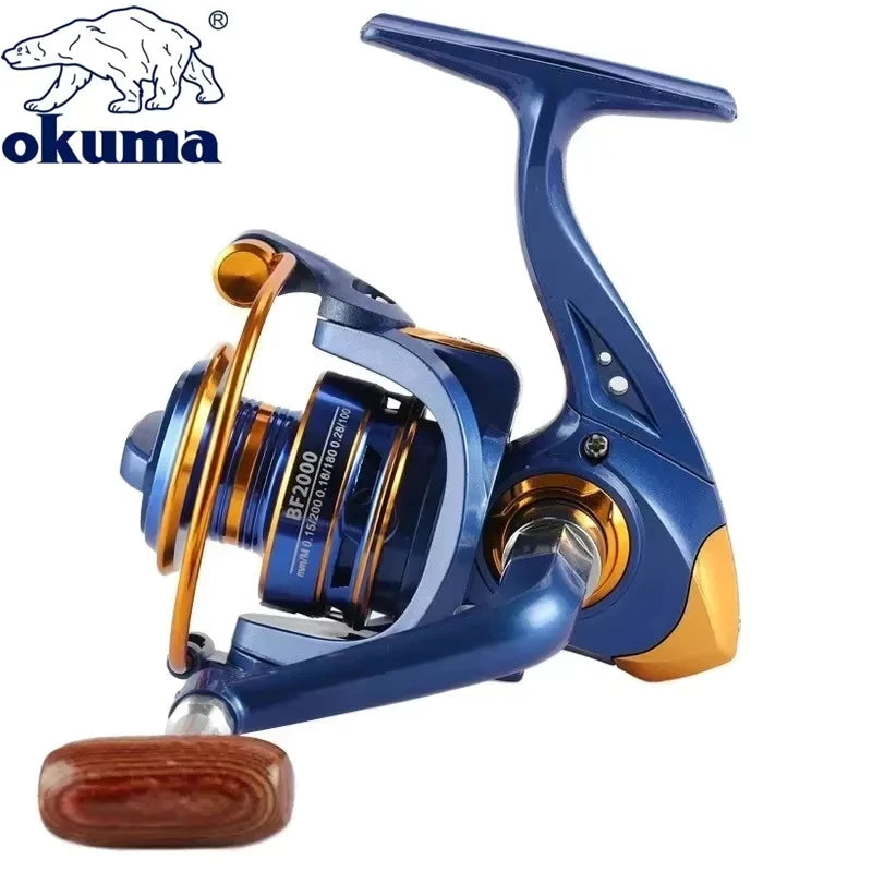 Okuma High Speed Fishing Reel with 10KG Max Drag 5.2:1 Metal Spool Spinning Wheel Gear Ratio High Speed Casting Fishing Reel