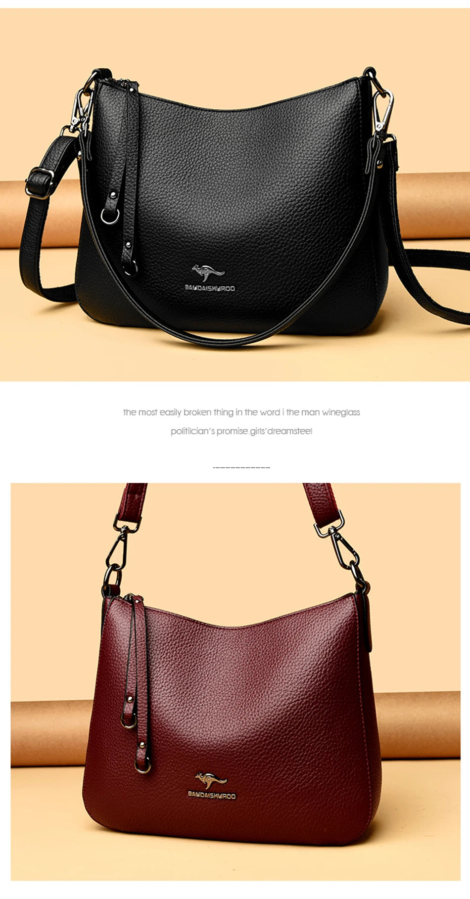Women's Luxury Designer Top-Handle Bags Soft Leather Handbag Ladies Solid Color Shoulder Crossbody Bag Messenger Commuting Sac