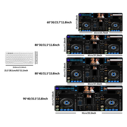 Radio Dj Large Professional Game Mouse Pad Keyboard Gamer Office Accessories Desk Mat Anime XXL Anti-Slip Desktop Mat Floor Mats