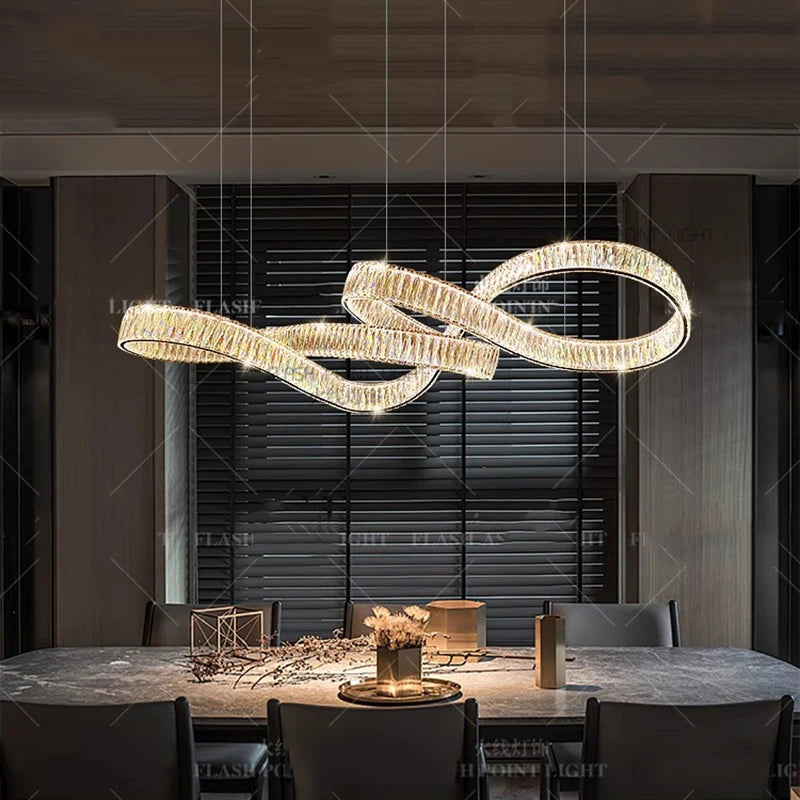 home decorationPendant lights, luxury crystal living room chandelier, dining room Pendant lamp, ceiling light, indoor lighting