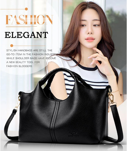 Authentic Leather Tote Bag Luxury Large Capacity Women's Single Shoulder Diagonal Crossbody Bags Fashion Simple Female Handbag