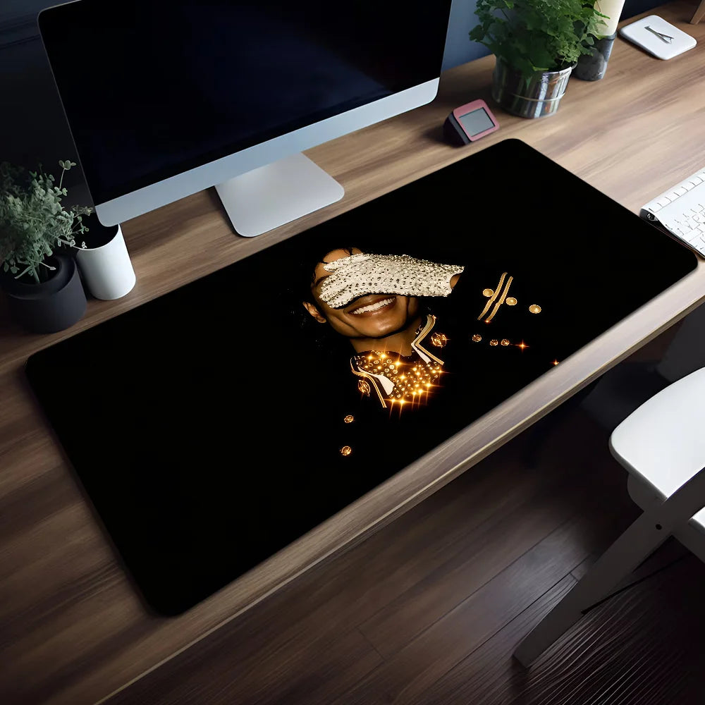Singer Pop Mouse M-Michael Pad Non-slip Lockedge Jackson Office King Student Gaming of Thickened Large Writing Cushion MousePad