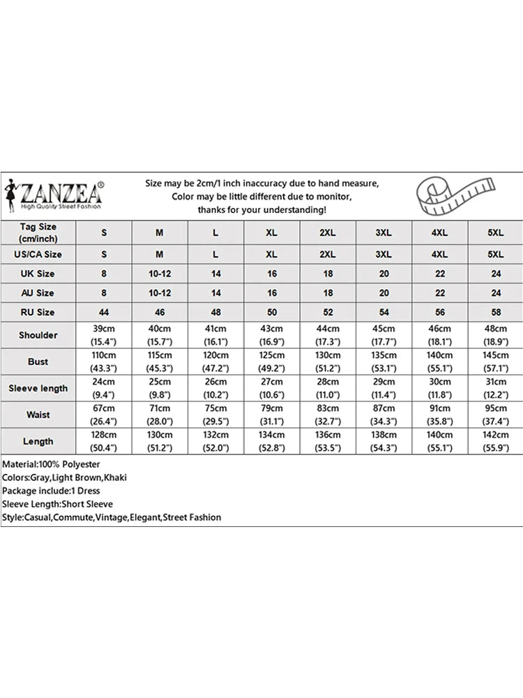 2025 Summer Leopard Print Dresses ZANZEA Women Maxi Long Dress Lapel Neck Short Sleeve Work Vestidos Robe Officewear Sundress