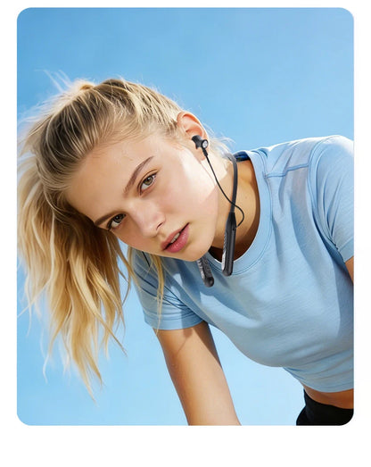 Acer OHR635 Neckband Bluetooth Headphones 40H Playtime Digital Display Wireless 6.0 Earphones with Mic