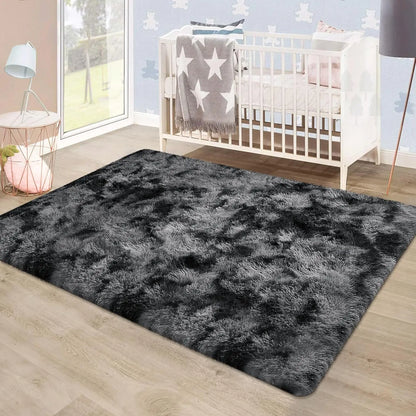 6x9 Ft Large Shag Rugs for Living Room Decor, Tie-Dyed Ultra Soft Fluffy Furry Area Rugs for Bedroom Indoor Floor, Aesthetic rug