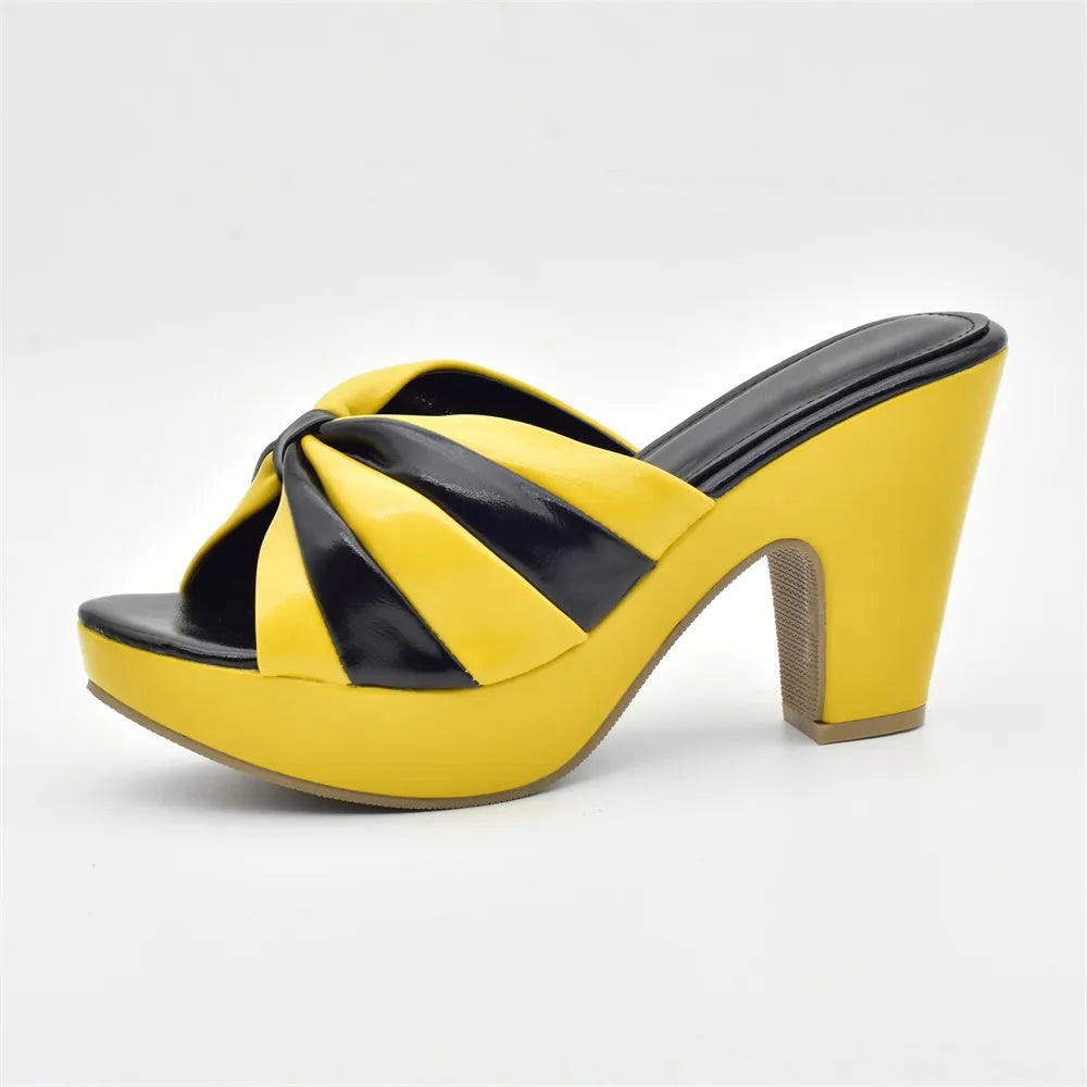 Italian Shoes and Bags Matching Set High Heels Women Wedges Shoes for Women Nigerian Party Women with Bag Set Plus Size Heels 42