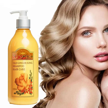 250ml Old Ginger Juice Hair Shampoo Professional Hair Scalp Treatment Oil Control Dense Anti Hair Loss