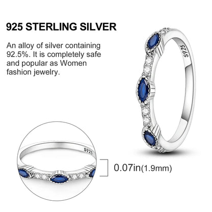 Original 925 Sterling Silver Ring Colorful Diamonds Cubic Zircon Finger Ring For Women Jewelry Wedding Engagement Birthday Gift