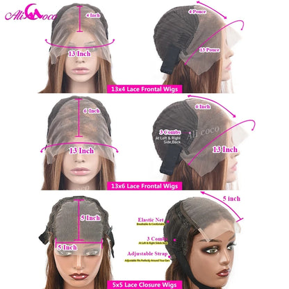 Natural color With 613 Blonde Highlight 180 Density Body Wave Human Hair Lace Front Wigs Transparent Lace For Women 13X4 13X6