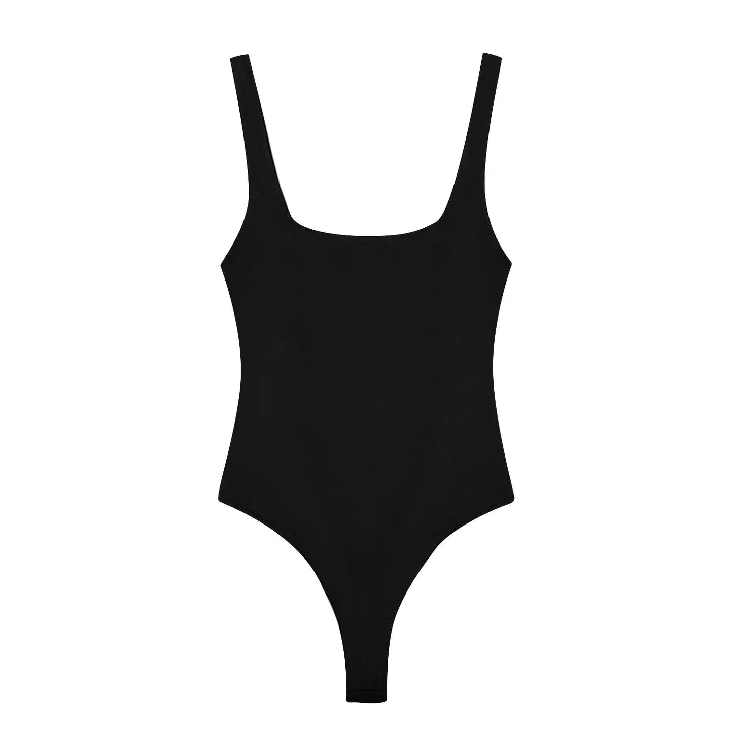 Nlzgmsj 2026 Summer Sexy Women's Square Neck Sleeveless Backless Stretchy Bodycon Jumpsuit Casual  Slim Fit Tops for Ladies Y2K