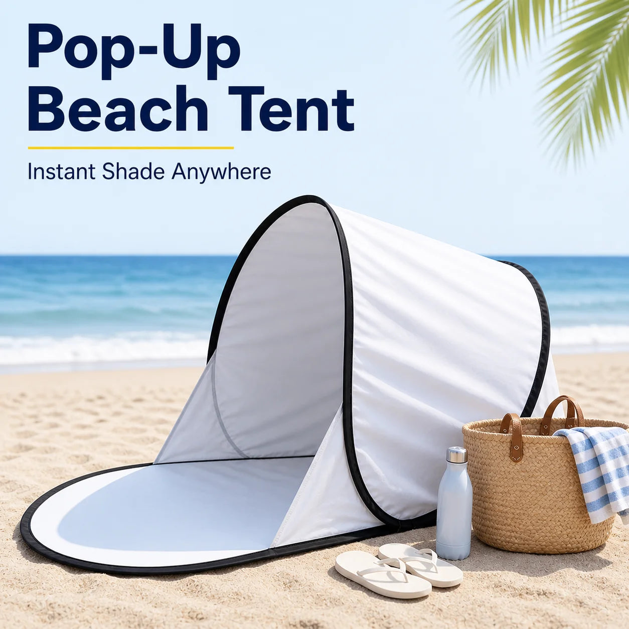 Outdoor portable automatic pop-up beach tent sunshade UV protection camping tent fishing and picnic tent practical tent Wholesla
