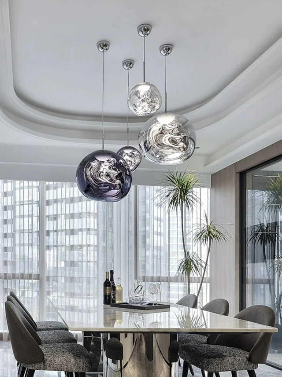 Original Lava Lamp Acrylic Pendant Lights LED Ceiling Pendant Lamp Duplex Staircase Villa Home Decor Lighting Fixtures Luminarie
