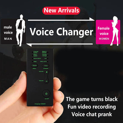 Voice Changer Device 7 Sound Changes Game Voice Microphone Adapter for Kids/XBOX/PS4/Phone/iPad/Computer/Laptop/Tablets