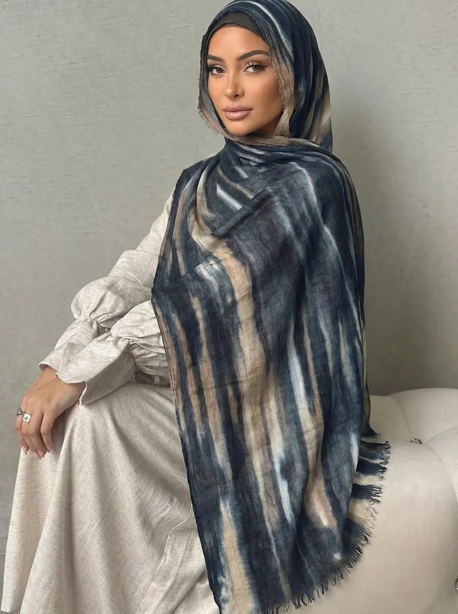 Women Big Size Plain Solid Cotton Rayon Crease Hijab Scarf Lady High Quality Wraps and Shawls Musulman Headband Islamic Turban