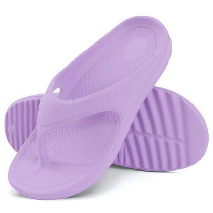 Shevalues Men's Orthopedic Sandals Fashion Couples Beach Flip Flop Summer Outdoor Soft Sandals With Arch Support Bathroom Slides