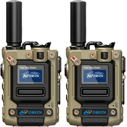 OMIZN Walkie Talkies Rechargeable Network Radio Long Range 4G Radios Mode Analog Portable Walkie Talkie Hiking and Camping M8