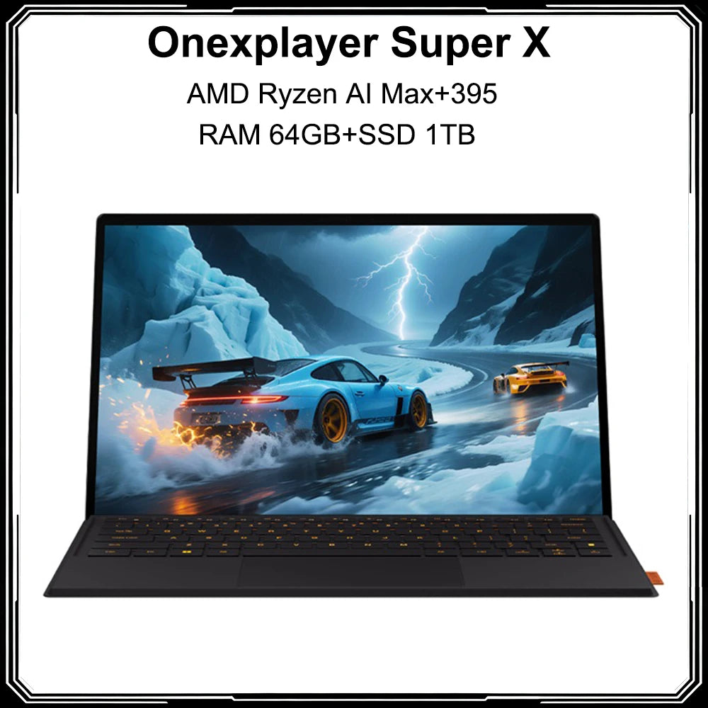 OneXPlayer Super X 6-in-1 Gaming Laptop 14-inch 60/120Hz 2.8K AMOLED Windows 11 WIFI 7 64GB Notebook Tablet Face Unlock 85.58Wh
