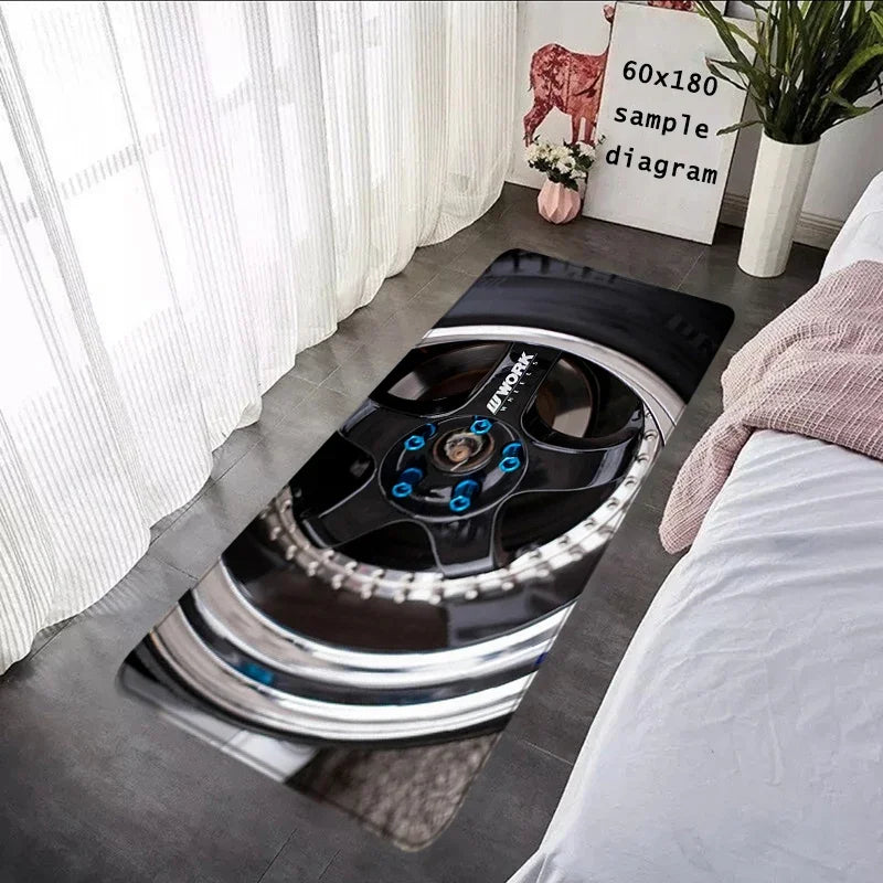 Entrance Doormats Work Wheel Hub Non-slip Bedroom Mat Hallway Carpet Kitchen Floor Car Boot Carpets Room Decor Bathroom Rugs