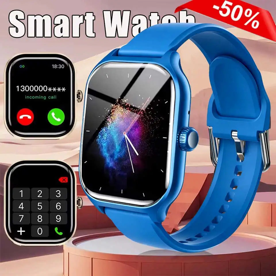 2026 New Smart Watch Bluetooth Call Message Reminder 24 Hour Health Monitoring Smart Watch Gift for Men and Women