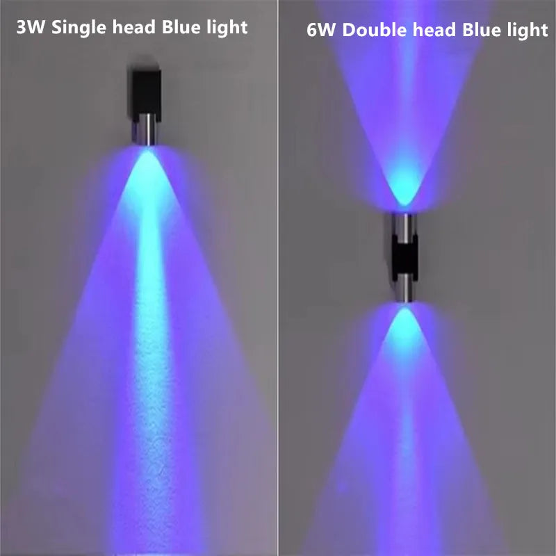 Indoor LED wall lamp 3W 6W aluminum lighting bedroom living room decoration corridor bar KTV lamp corridor wall lamp A85-265V