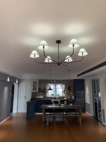 2025 Mid Century Chandelier Minimalist Wrought Iron Light Designer Black Amd Gold Lights Country Hall Bedroom Dining Room Lighti