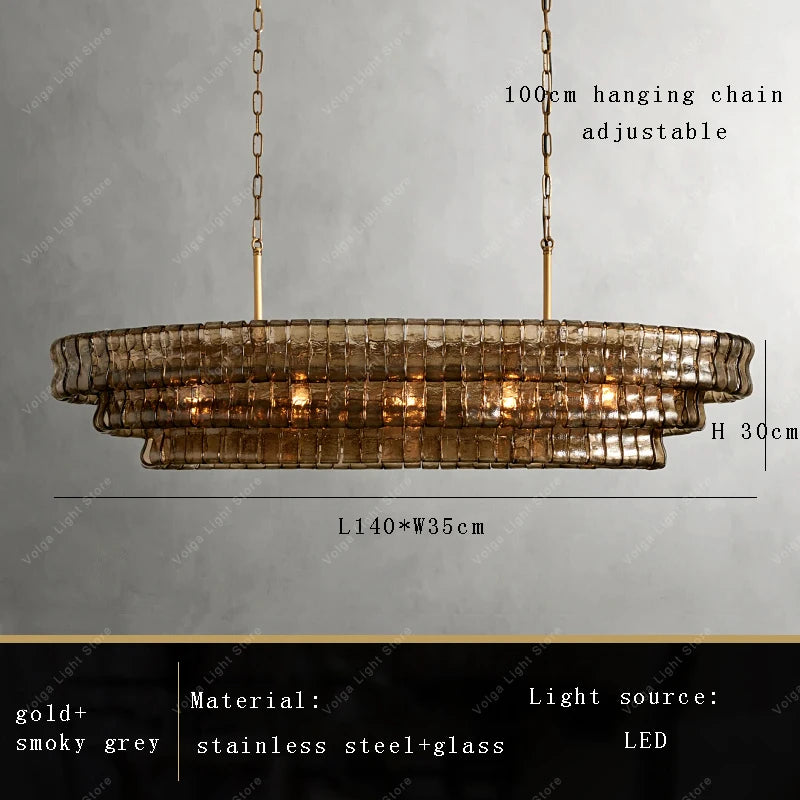 Glass Chandeliers Lights 2026 Classic Round Hanging Lamps for Ceiling Home Decoration Lighting Gold Lustres Lamparas De Teto