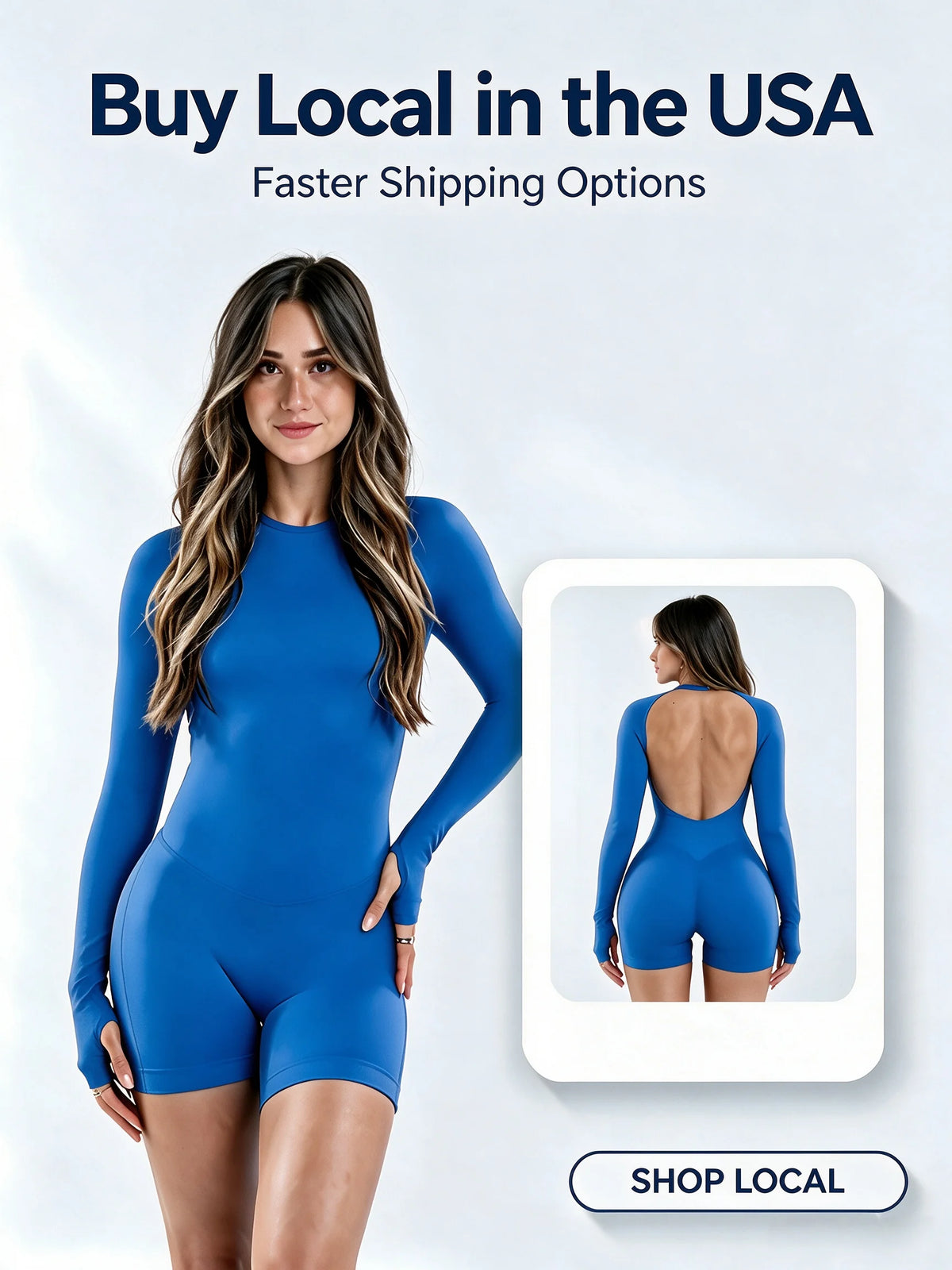 NCLAGEN Long Sleeve Bodysuit One Piece Gym Women Yoga Playsuit Fitness Clothes Workout Jumpsuit Backless Set Siamese