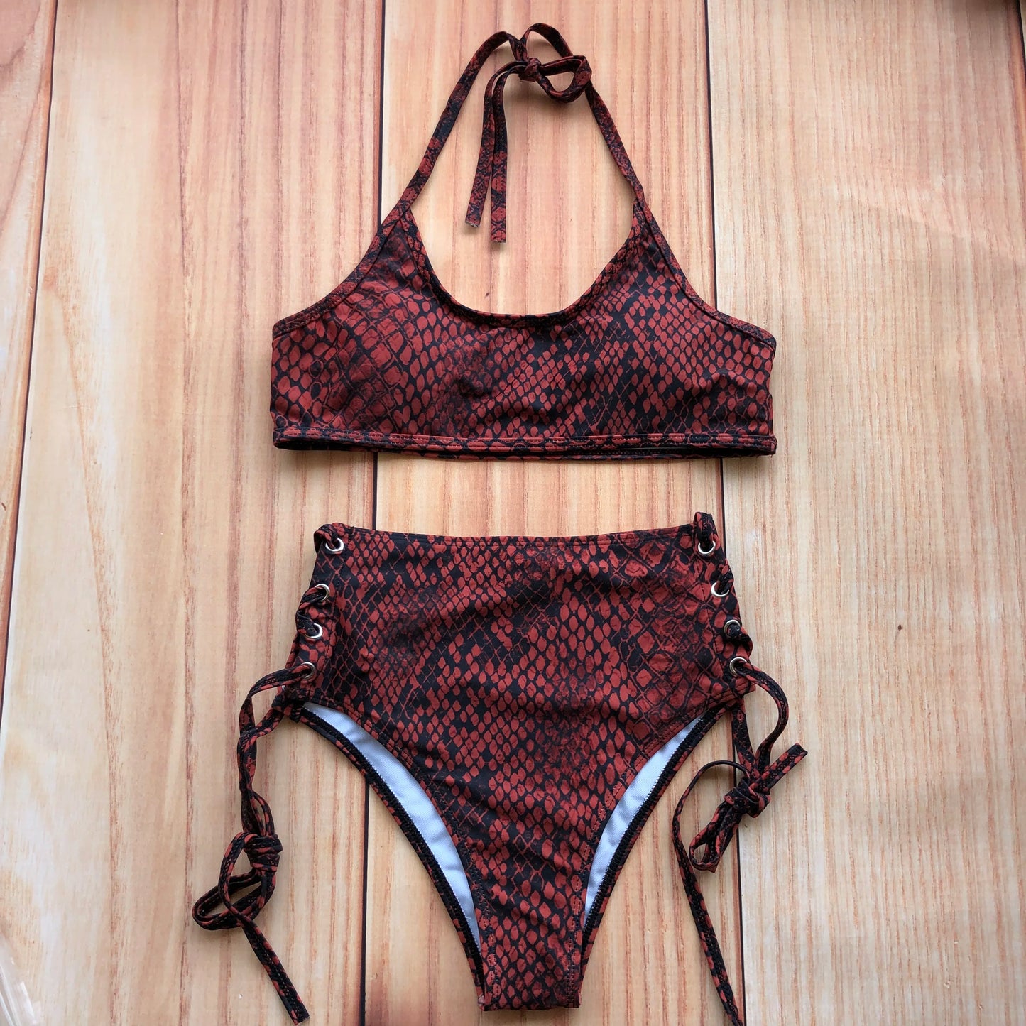 Bandage Bikini Sport Swimwear Women Swimsuit High Waist Bikini Set Push Up Maillot De Bain Femme Beachwear 2026 Bathing Suit