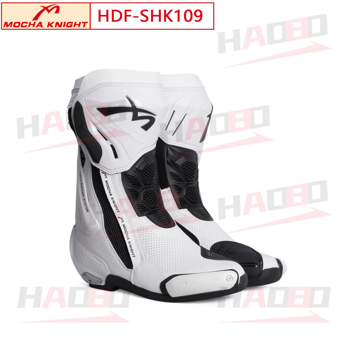 MOCHA SH109 Motorcycle Racing Boots Perforated Summer Breathable Professional Motocross BOTAS Knight Riding Boots CE Certified