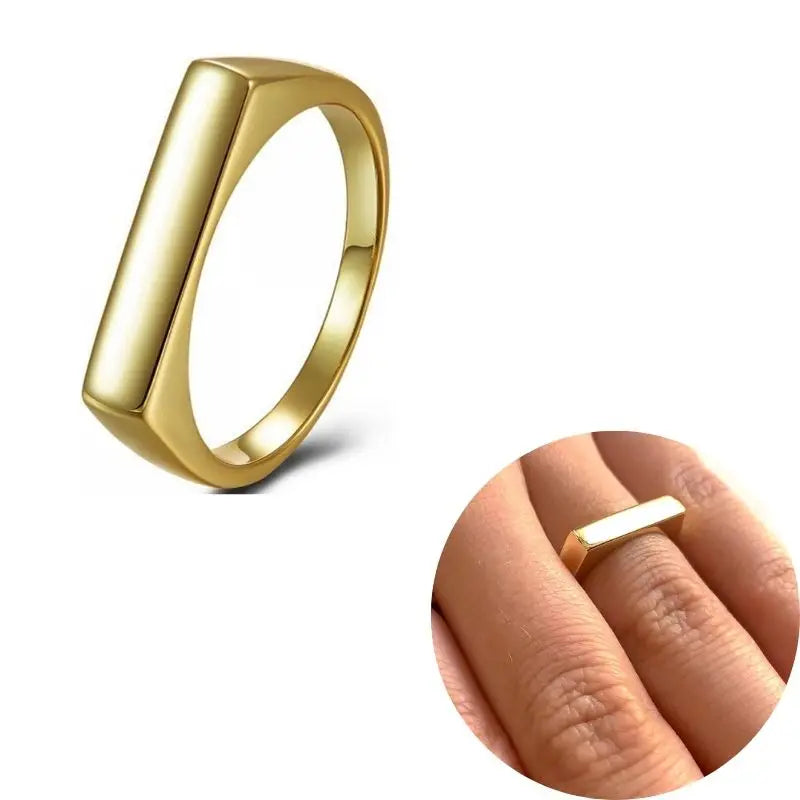 24K Gold Plated Colorful Crystal Gold Rings Turquoise Engagement Wedding Anniversary Ring Light Luxury Fashion Jewelry Gifts A40