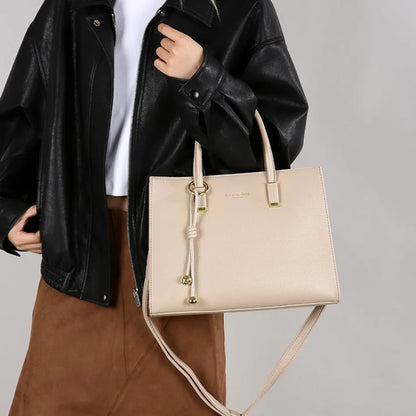 Genuine Brand Top Quality Leather Handbag Women's Tote Messenger Sac Designer Large Capacity 3 Levels Shoulder Crossbody Bags
