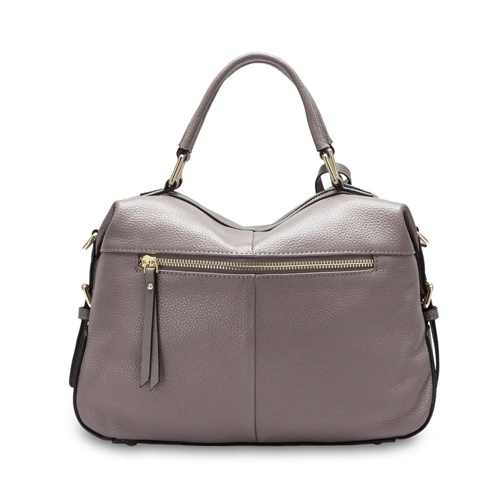 Zency Dark Blue Women Boston Bag 100% Genuine Leather Handbags Female Charm Crossbody Purse Luxury Shoulder Bags For Work Shoppi